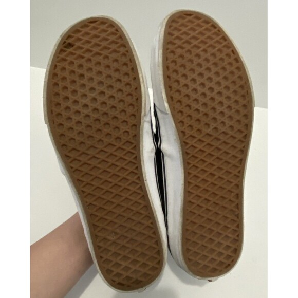 Vans Men's 11.5 Asher Deluxe Sneaker Classic Slip On Checkerboard Black Gray - Picture 8 of 11